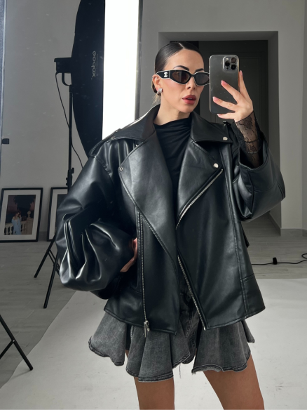 Chiodo Similpelle Regina