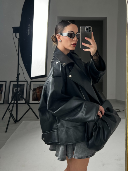 Chiodo Similpelle Regina