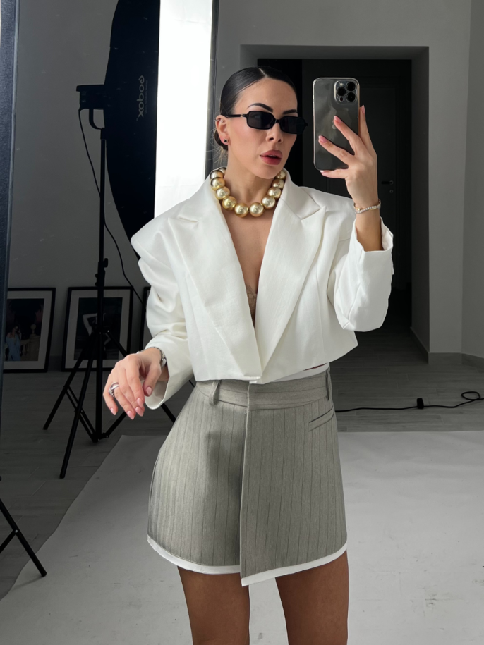 Skirt Aura Grigio chiaro