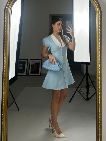 Mini Dress Delphine Celeste Mini Dress Delphine Celeste