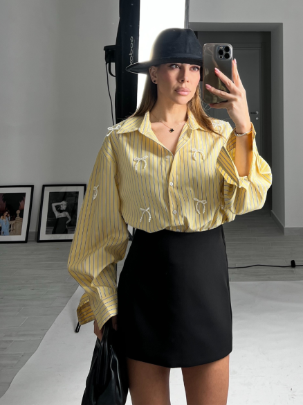 Camicia Perla gialla