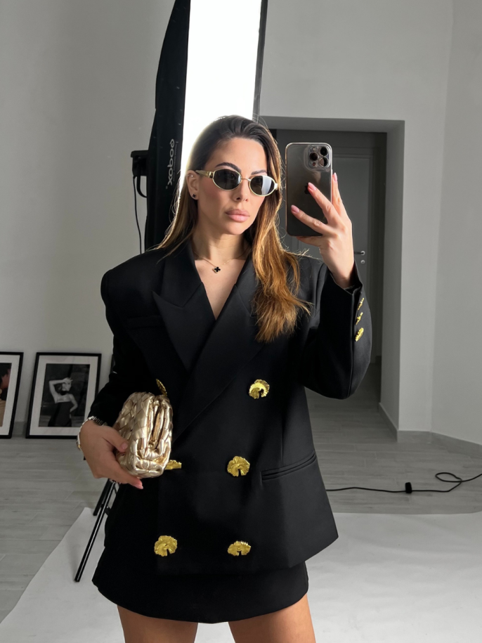 Blazer Ariel nero