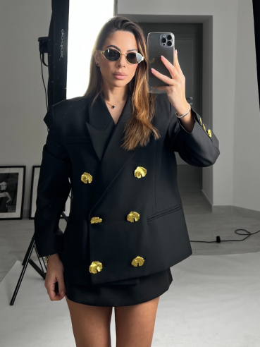 Blazer Ariel nero