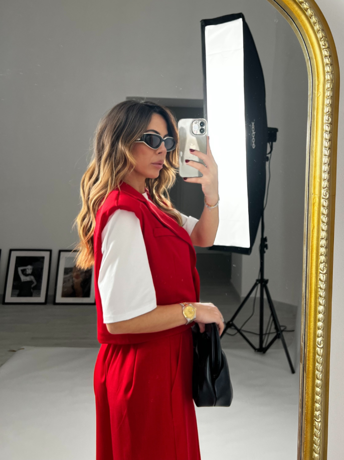 Set Flora rosso 2