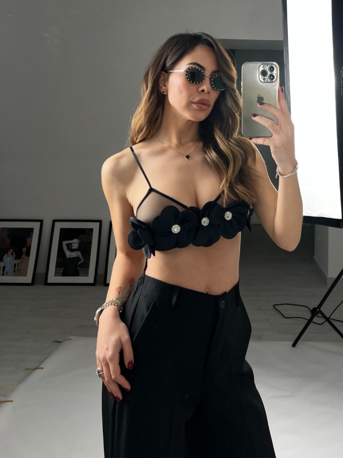 Bralette Violet nera