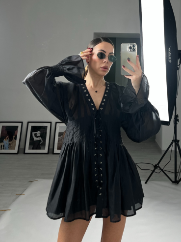 Mini Dress Eloise nero