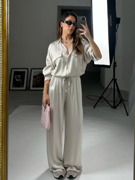 Set Satin Icy ghiaccio