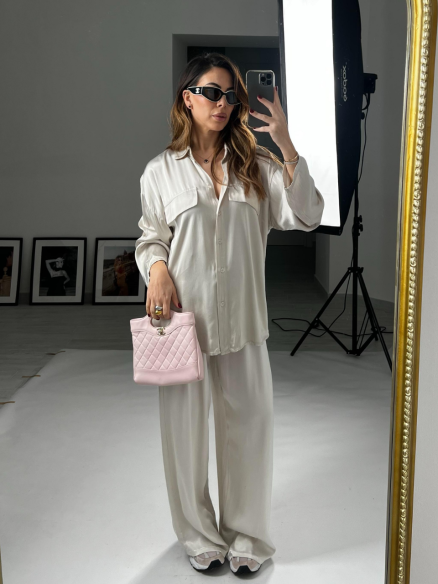 Set Satin Icy ghiaccio