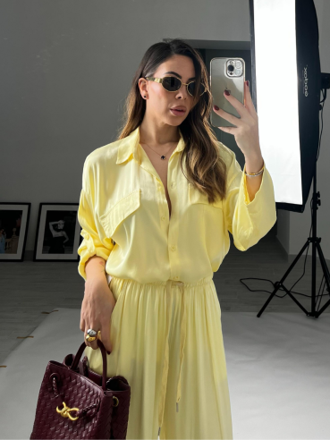 Set Satin Icy giallo