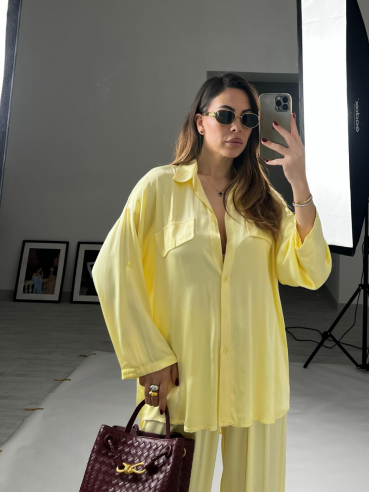 Set Satin Icy giallo