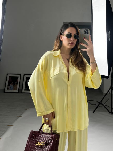 Set Satin Icy giallo Set Satin Icy giallo