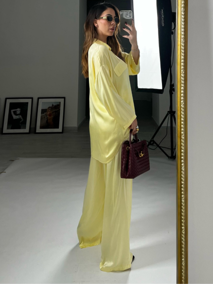 Set Satin Icy giallo Set Satin Icy giallo