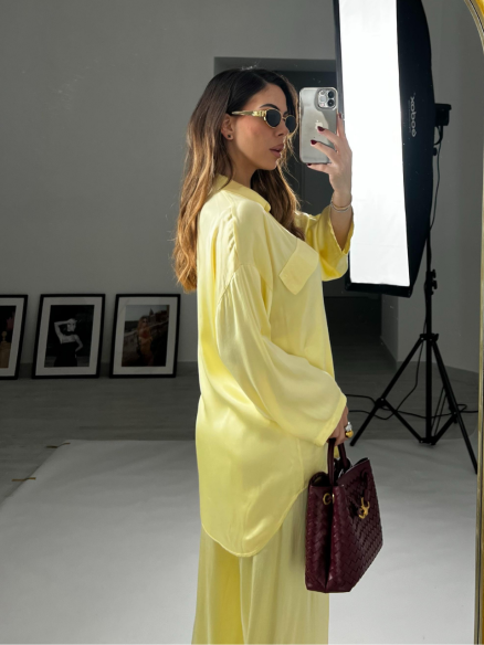 Set Satin Icy giallo Set Satin Icy giallo