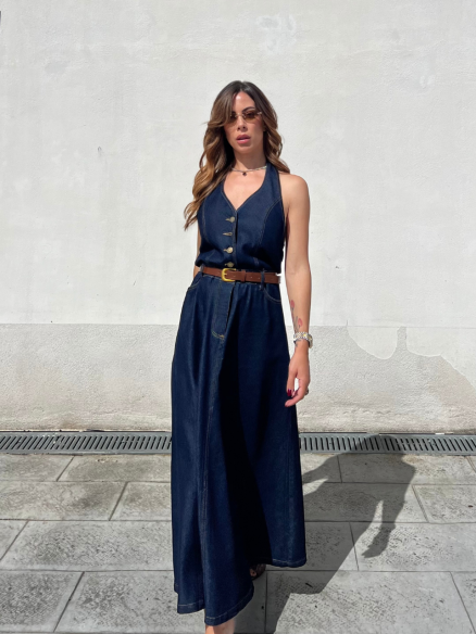 Midi Dress Luna Denim