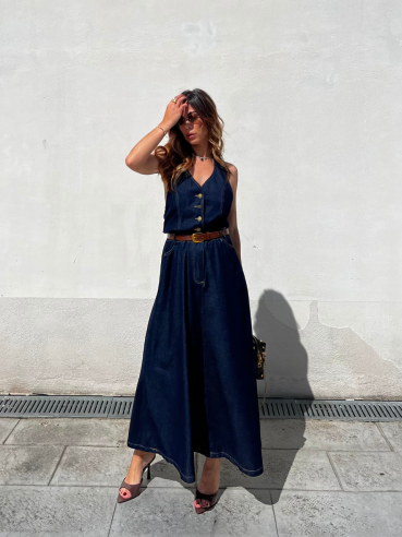 Midi Dress Luna Denim