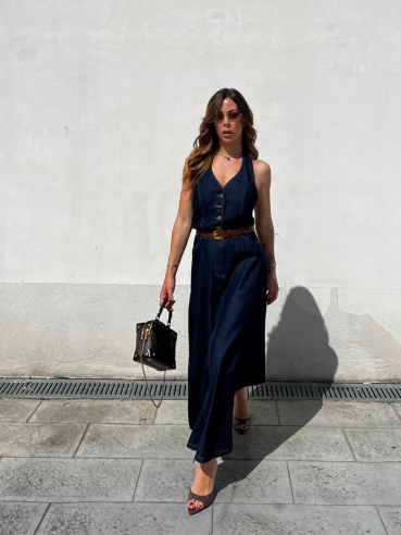 Midi Dress Luna Denim