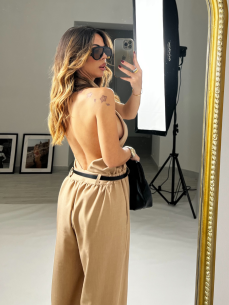 Jumpsuit Miriam camel 2