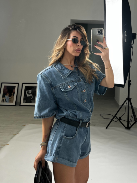 Salopette Alessia Denim Salopette Alessia Denim