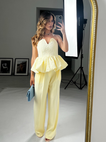 Pantalone Clotilde paglierino