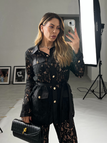 Set Gisella pizzo nero
