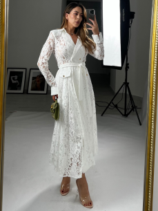 Dress Natalia pizzo bianco