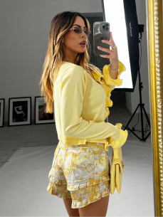 Cardigan Lucilla giallo 2