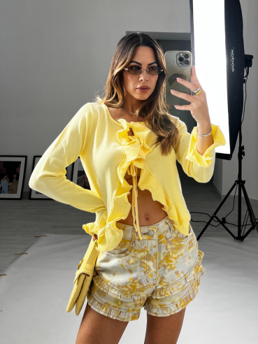 Cardigan Lucilla giallo