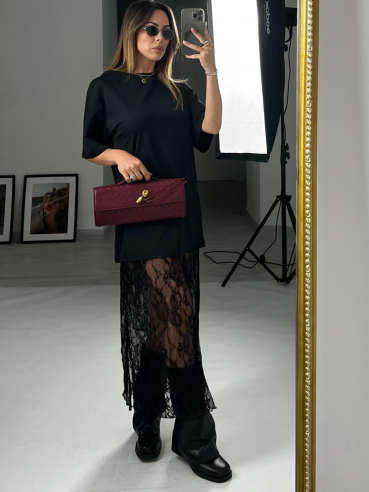 T-shirt + dress Anita nero