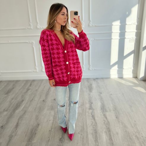 Cardigan Pied de poule