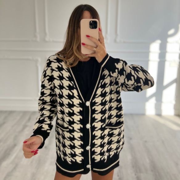 Cardigan Pied de poule