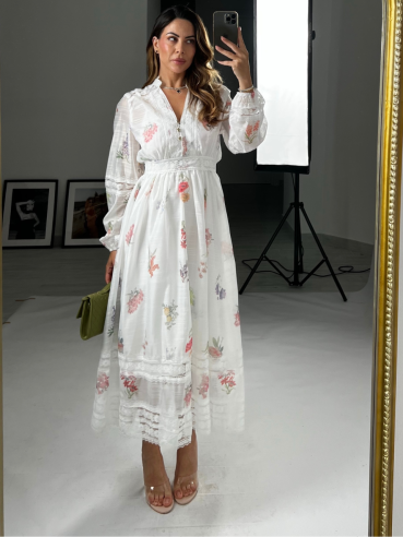Midi Dress Selene bianco