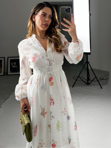 Midi Dress Selene bianco