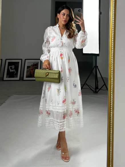 Midi Dress Selene bianco