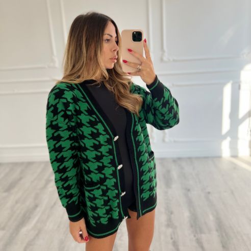 Cardigan Pied de poule