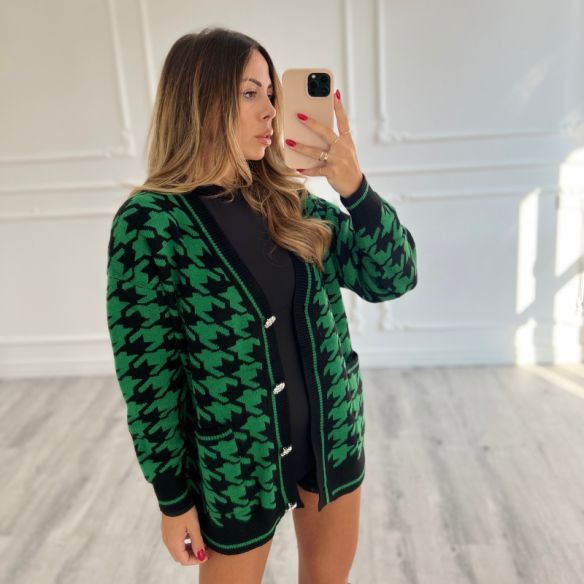 Cardigan Pied de poule