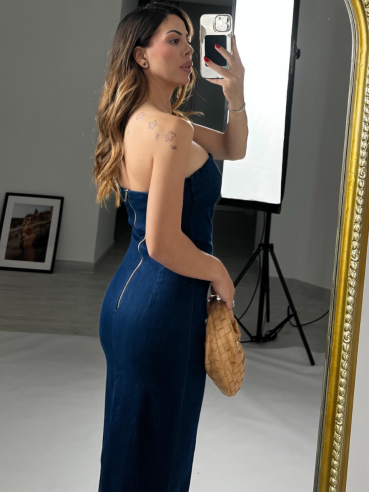 Midi Dress Denim Sveva
