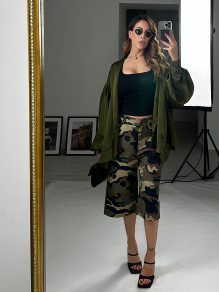 Bomber satin Ninfea verde Bomber satin Ninfea verde