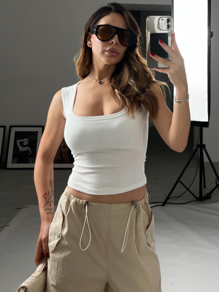 Canotta Gaia bianco Canotta Gaia bianco