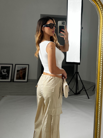 Canotta Gaia bianco Canotta Gaia bianco