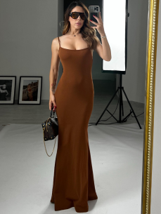 Long dress Clio choco