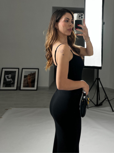Long dress Clio nero