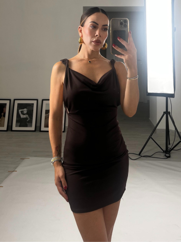 Mini Dress Nicole choco
