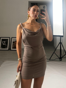 Mini Dress Nicole fango