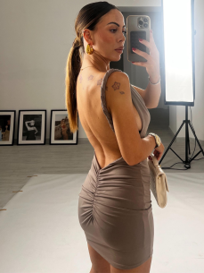 Mini Dress Nicole fango 2