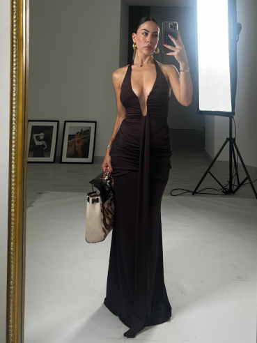 Maxi Dress Nefertiti choco
