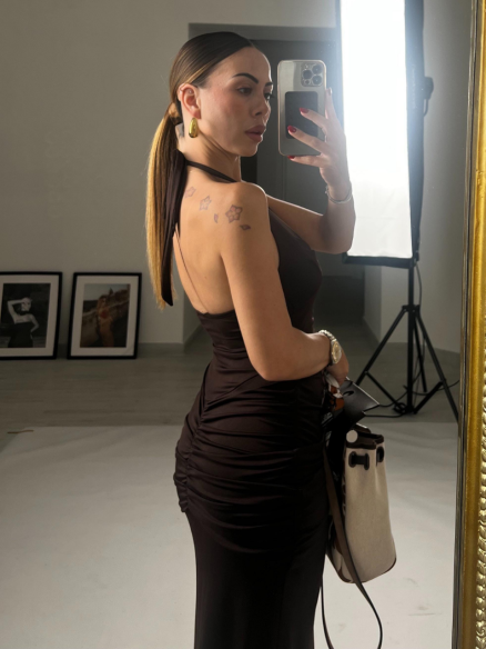 Maxi Dress Nefertiti choco Maxi Dress Nefertiti choco