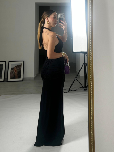 Maxi Dress Nefertiti nero