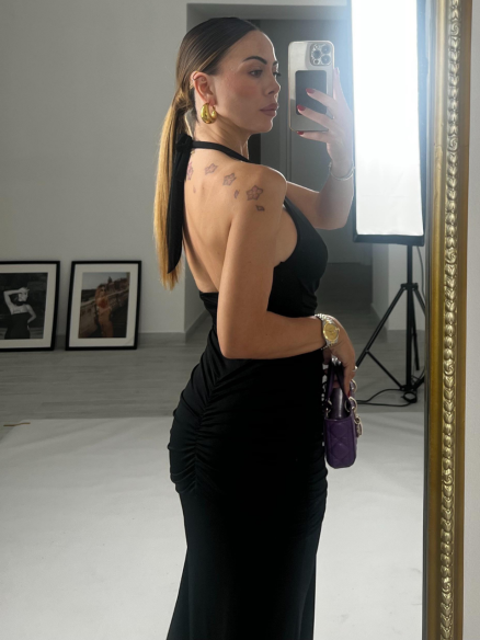 Maxi Dress Nefertiti nero Maxi Dress Nefertiti nero