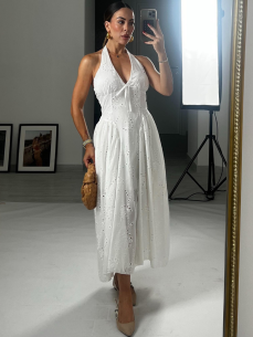 Midi Dress Atena bianco