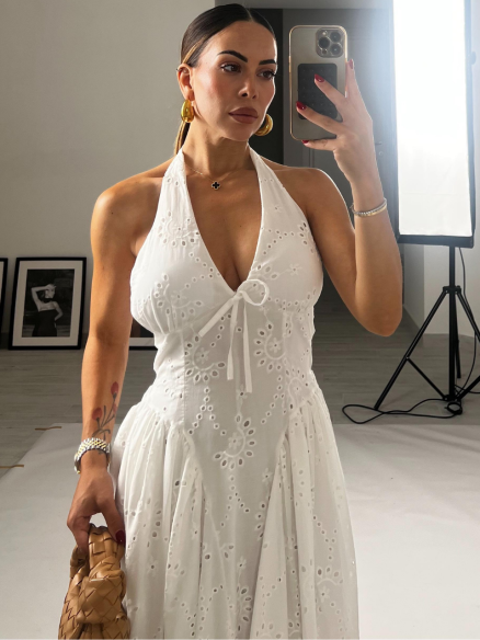 Midi Dress Atena bianco Midi Dress Atena bianco